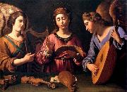 GRAMATICA, Antiveduto St Cecilia with Two Angels oil on canvas